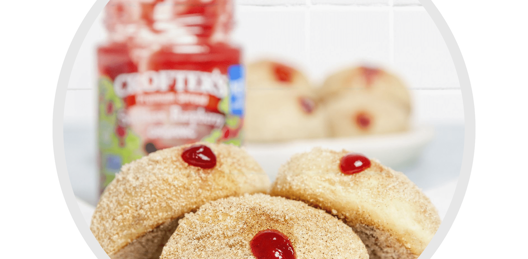Raspberry Cinnamon Doughnuts